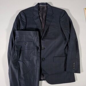 J.Crew Suit Mens 42R 36x30 Navy Ludlow Slim Loro Piana Wool Windowpane AO649 NWT